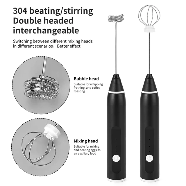 Montalatte elettrico wireless, frullino per le uova, miscelatore regolabile a 3 velocità, impastatrice per panna, utensili da cucina, robot da cucina, impastatrice 1