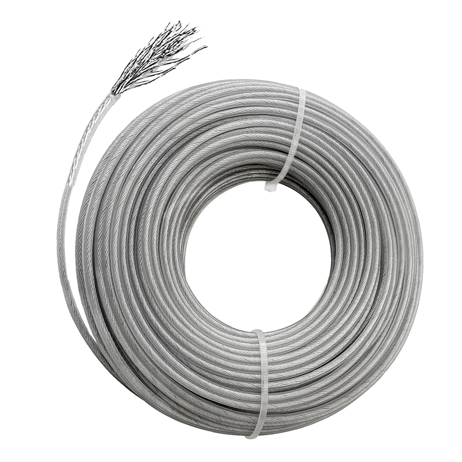 Durable Nylon Grass Trimmer Line with Steel Core - Strong & Wear-Resistant