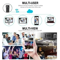Mini caméra WiFi HD 4K, prend en charge la visualisation à distance, la détection de mouvement, petite caméra sans fil HD de style nounou domestique à monter soi-même 2