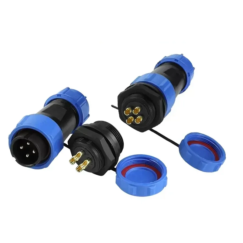 SP13 SP16 SP17 SP20 SP21 2PIN-12PIN Panel Mount Waterproof Aviation Connectors Plug Socket IP68 Electrical Cable Wire Connector