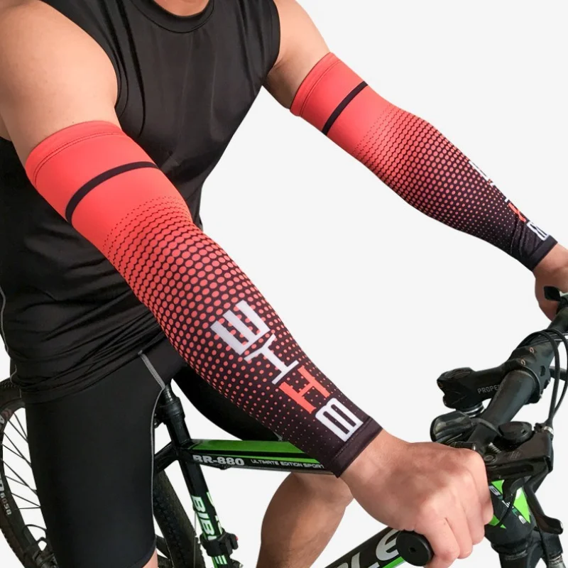 Cycling Sun Protection Sleeve UV Resistant Breathable Ice Silk Material for Fishing Mountaineering Basketball Arm Guard