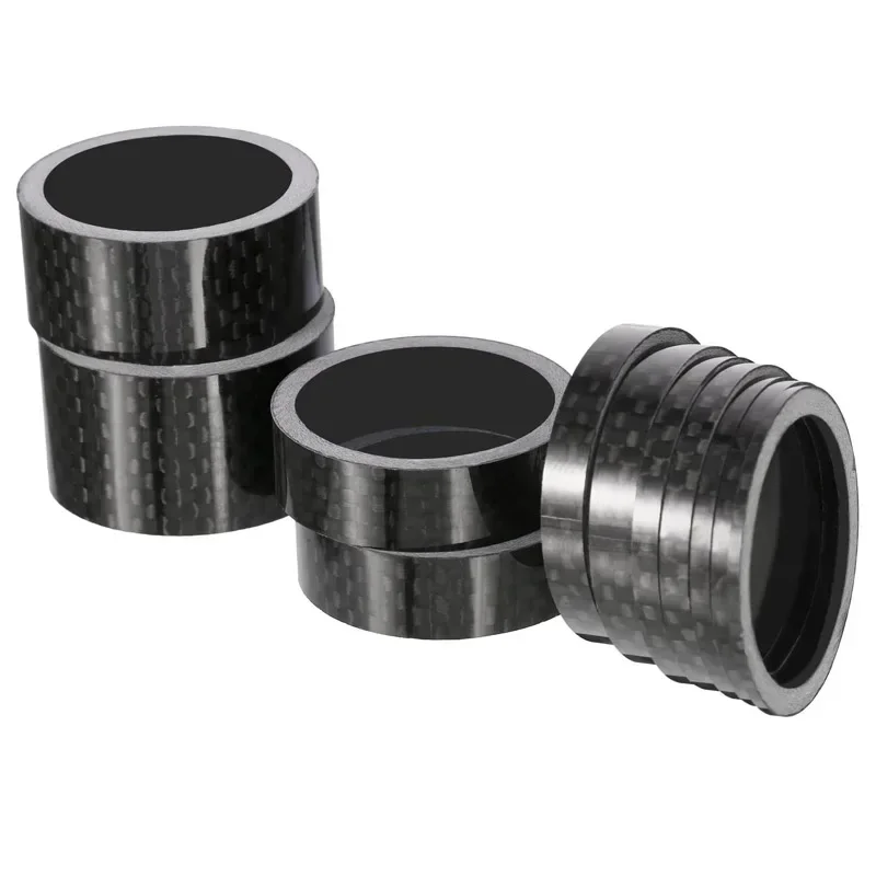 Adjustment Road Bike Carbon Fiber Headset Washer Stem Spacer Bicycle 20 15 10 5 3 2 1 mm 7 Size for 28.6mm Front Fork Steerer