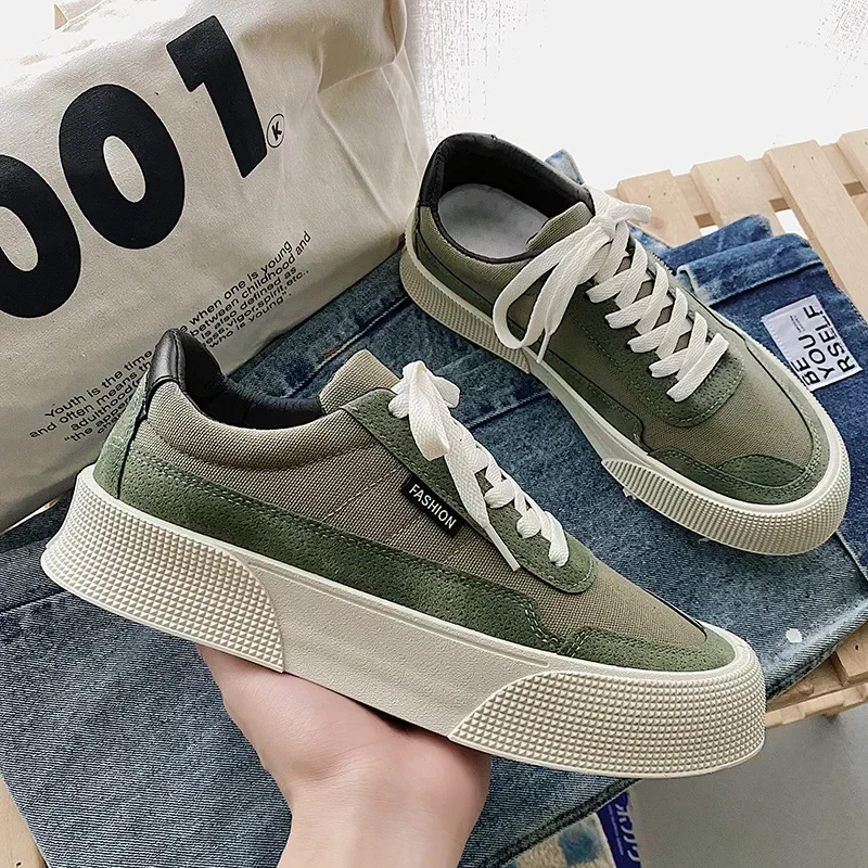 Men Sneakers Designer Men Shoes Trend Round Toe Skateboard Shoes Casual Walking Platform Men Vulcanized Footwear Tenis Masculino 2