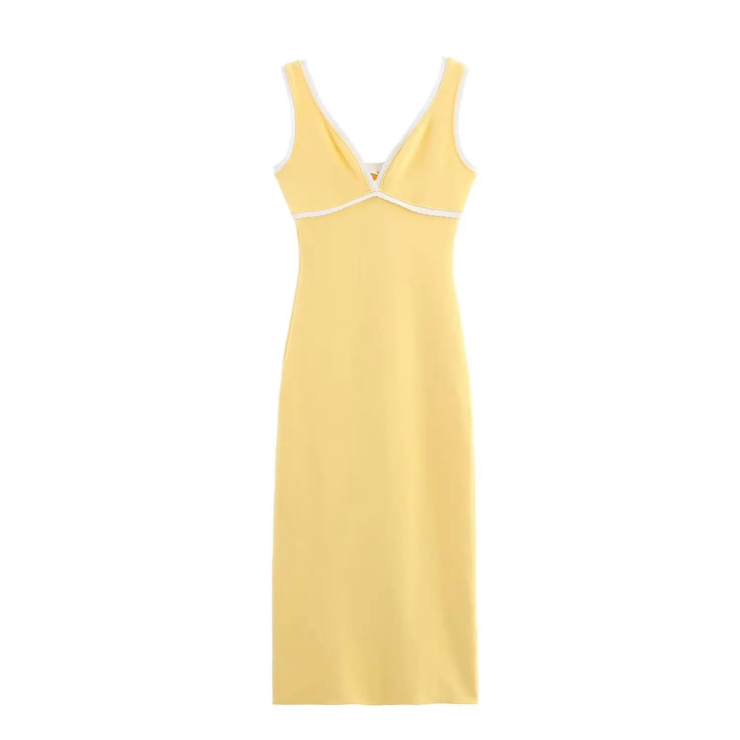 Women Backles Knitted Slip Dress Female Summer Solid Sleeveles V-Neck Slim Dress Holiday Beach Midi Dress Lady Sexy Party Dress