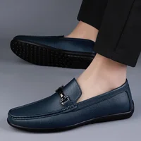 Luxury Brand Mens Loafers Fashion Spring Autumn Casual Shoes New Comfy Men Driving Flats Genuine Leather Moccasins Walking Shoes 1