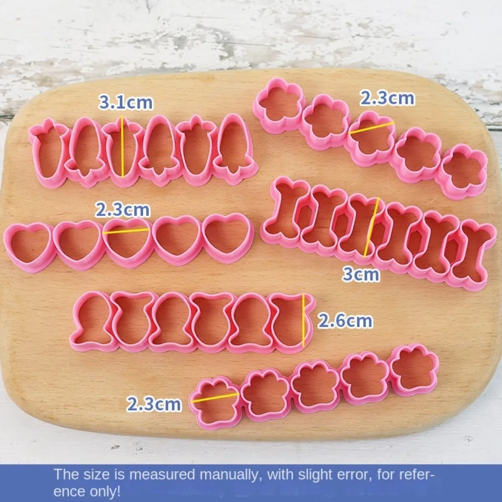 Fish Shaped Treats Cookie Cutters Plastics Small Bone Baking Mold Mini Goldfish Dog Paw DIY Cake Mould Pet Baking Tools cookie cutter baking mold cookie mould baking decorating tools