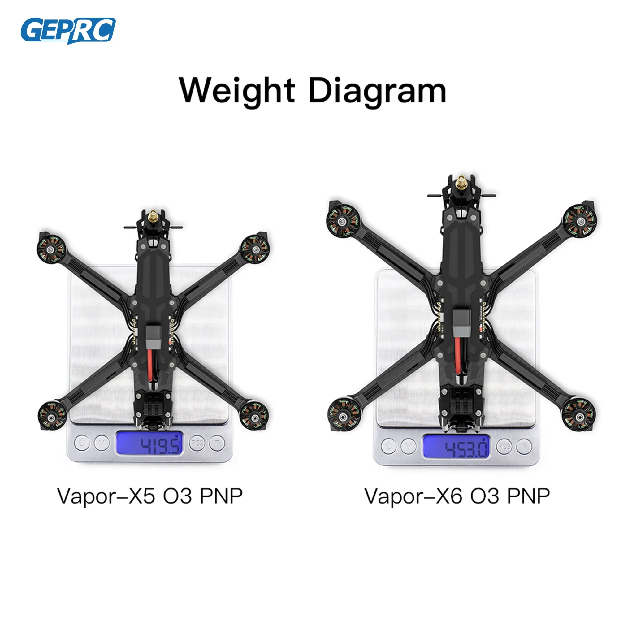 GEPRC Vapor-X6 Аналоговый FPV SPEEDX2 2407E 1750KV Двигатель 60A 4IN1 ESC Высокопроизводительный фристайл Grace RC Квадрокоптер Фристайл Дрон thumbnail 6