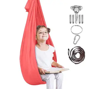 Camping Hammock Portable Swing Chair for Outdoor Wear Resistant Portable Large Hang Rope Swing for Patio Backpacking Travel