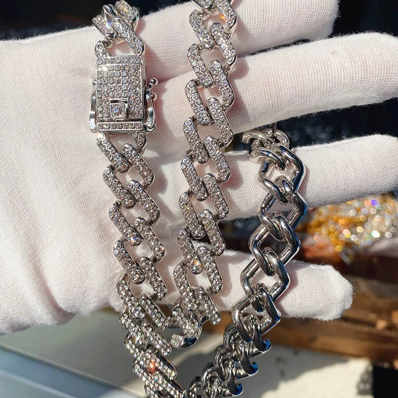 Geometric Hip-hop Men's alloy Cuban Chain Necklace