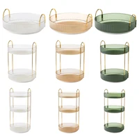 360 Degree Rotating Cosmetic Display Case Light Luxury Makeup Organizer Versatile Space-Saving for Dressing Table Washing Table 2