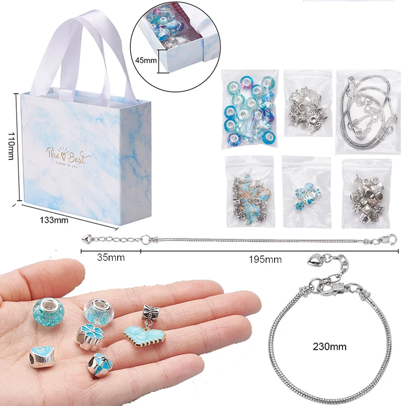 Girls Jewelry Making Kit Beads for Charm Bracelet Necklaces DIY Present  Jewellery Arts Crafts Kid Pretend Play Toy for Girl Gift - AliExpress