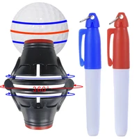 1Pcs Golf Ball Line Marker With 2Pens Drawing Marker Putting Practice Tool Golf Ball Mark Tool Alignment Putter Marking Liner 1