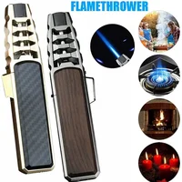 JOBON Strong Fire Cigar Lighter Windproof Blue Flame Gas Lighter Barbecue Gadget Can Be Used for Welding Gun Lighter 1