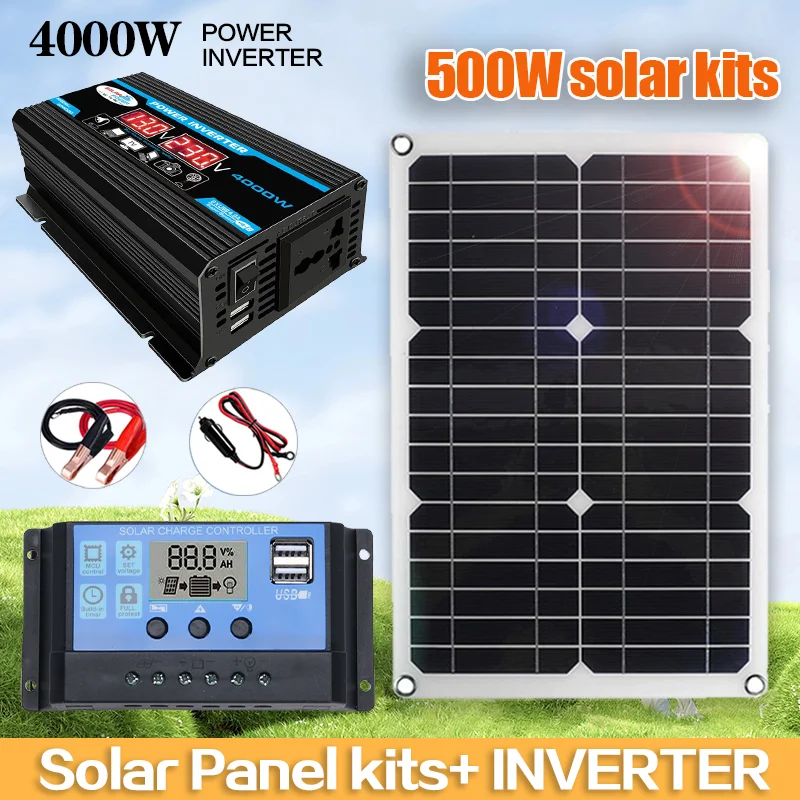 kits de energía solar 500W Universal Power Batería