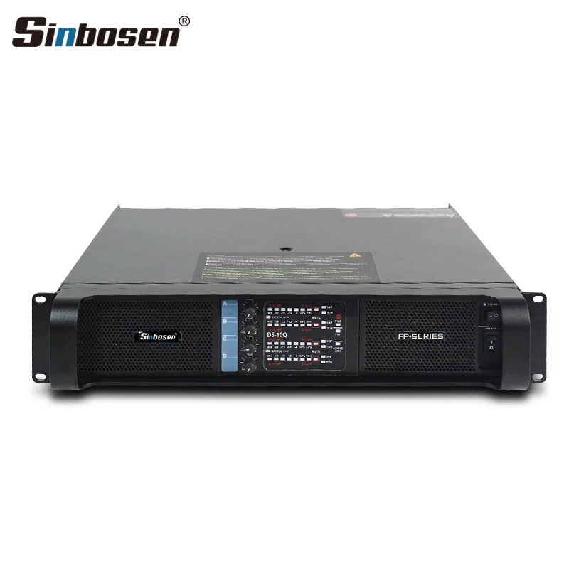 Sinbosen 10000q Stage Power Amplifier Professional DJ 2000w 4 Channels DS-10Q