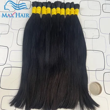 Human Hair Bulk Braiding Straight Indian Hair No weft Natural Hair 100% Human Hair Extension Wholesale cabelo solto pelo suelto 1