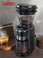 HiBREW Automatic Burr Mill Electric Coffee Grinder with 31 Gears for Espresso American Coffee Pour Over Visual Bean Storage G3 1