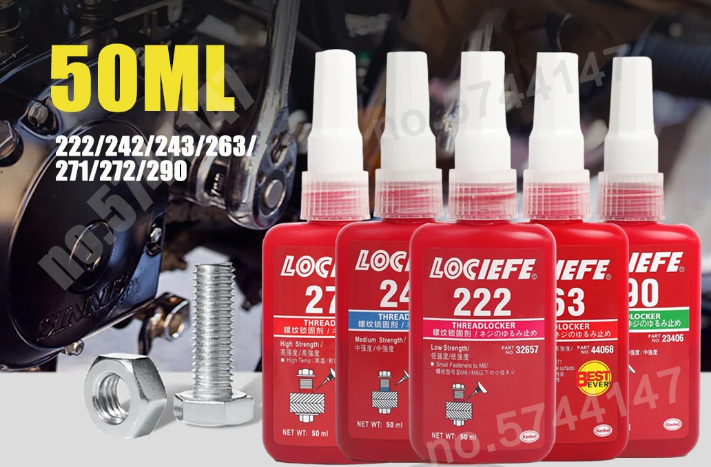 Description Picture 2 of item10ml Threadlocker High Strength Anaerobic Adhesive 242 243 263 271 272 Blue Screw Thread Locker Agent Anaerobic Adhesive Glue