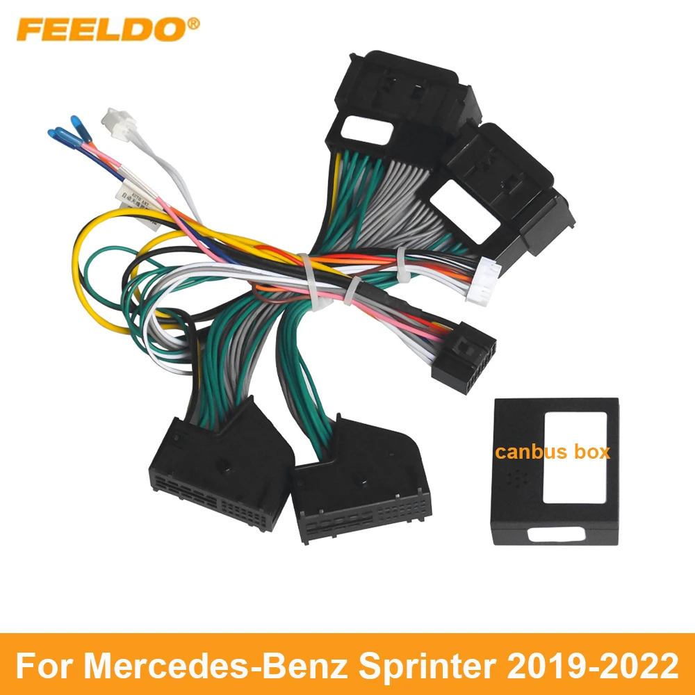 

Автомобильный 16-контактный шнур электропроводки FEELDO адаптер для Mercedes-Benz Sprinter (19-22) установка головного блока