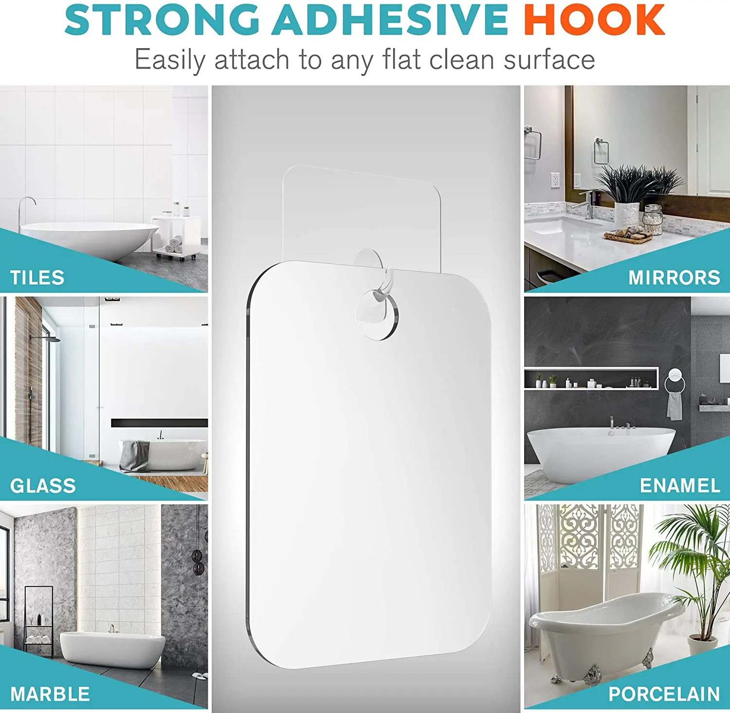 Acrylic Fogless Shower Mirror Image 5