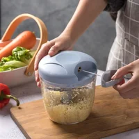 Hachoir à viande manuel 500/900ML, presse-ail rotative, hachoir à légumes et oignons, accessoires de cuisine 2