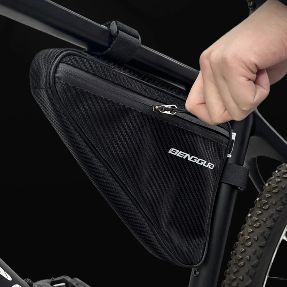 Bicycle Triangle Bag Large Capacity Bicycle Frame Storage Bag Multifunctional Cycling Front Tube Bag for Mountain Road Bike
