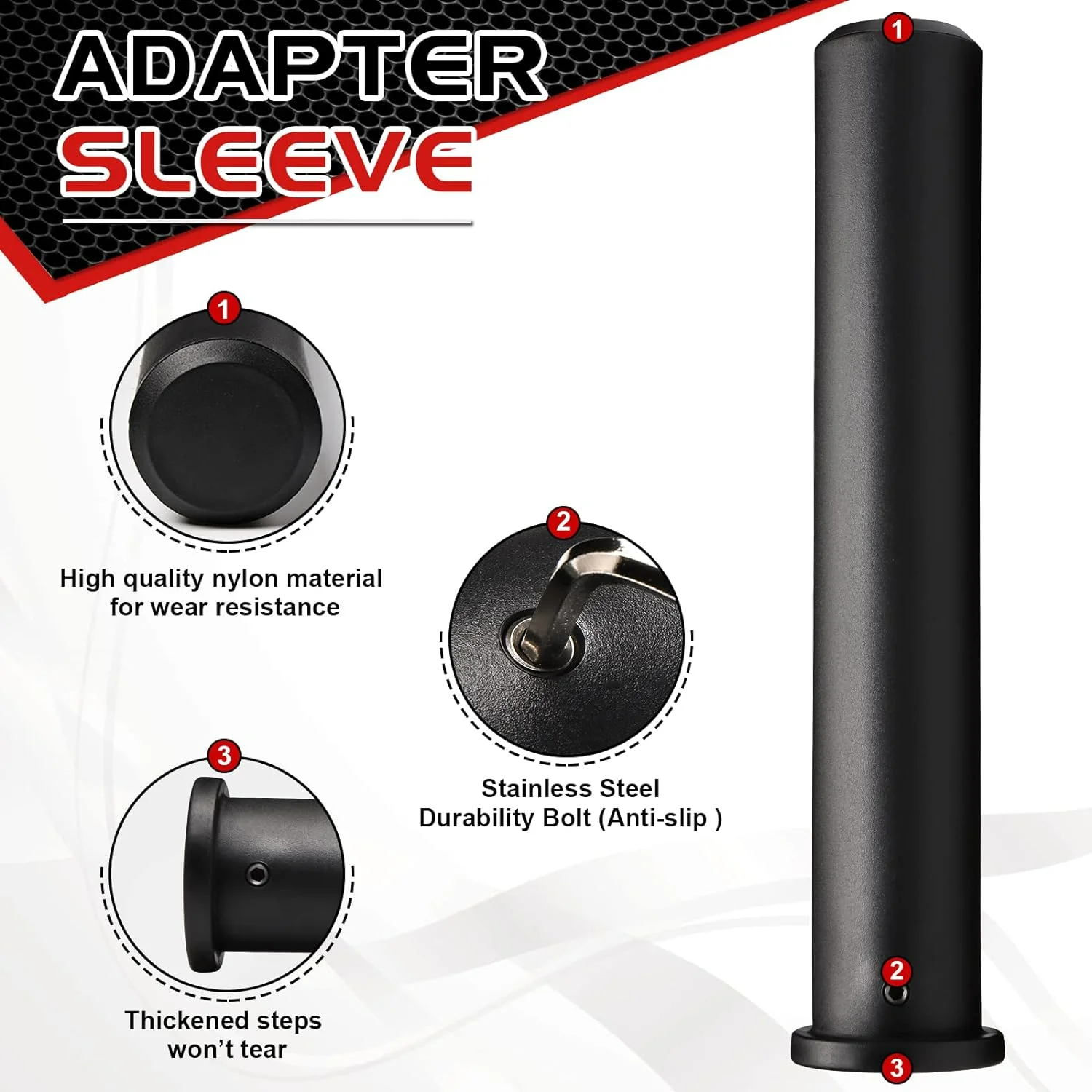 Heavy-Duty Adapter Sleeves for Strength Training and Bodybuilding Convert Standard
