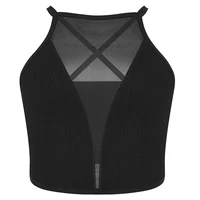 Sexy maille Camisole haut court Corset sans couture dos nu sous-vêtements mode chaude femmes débardeur décontracté Bralette Lingerie réglable 4