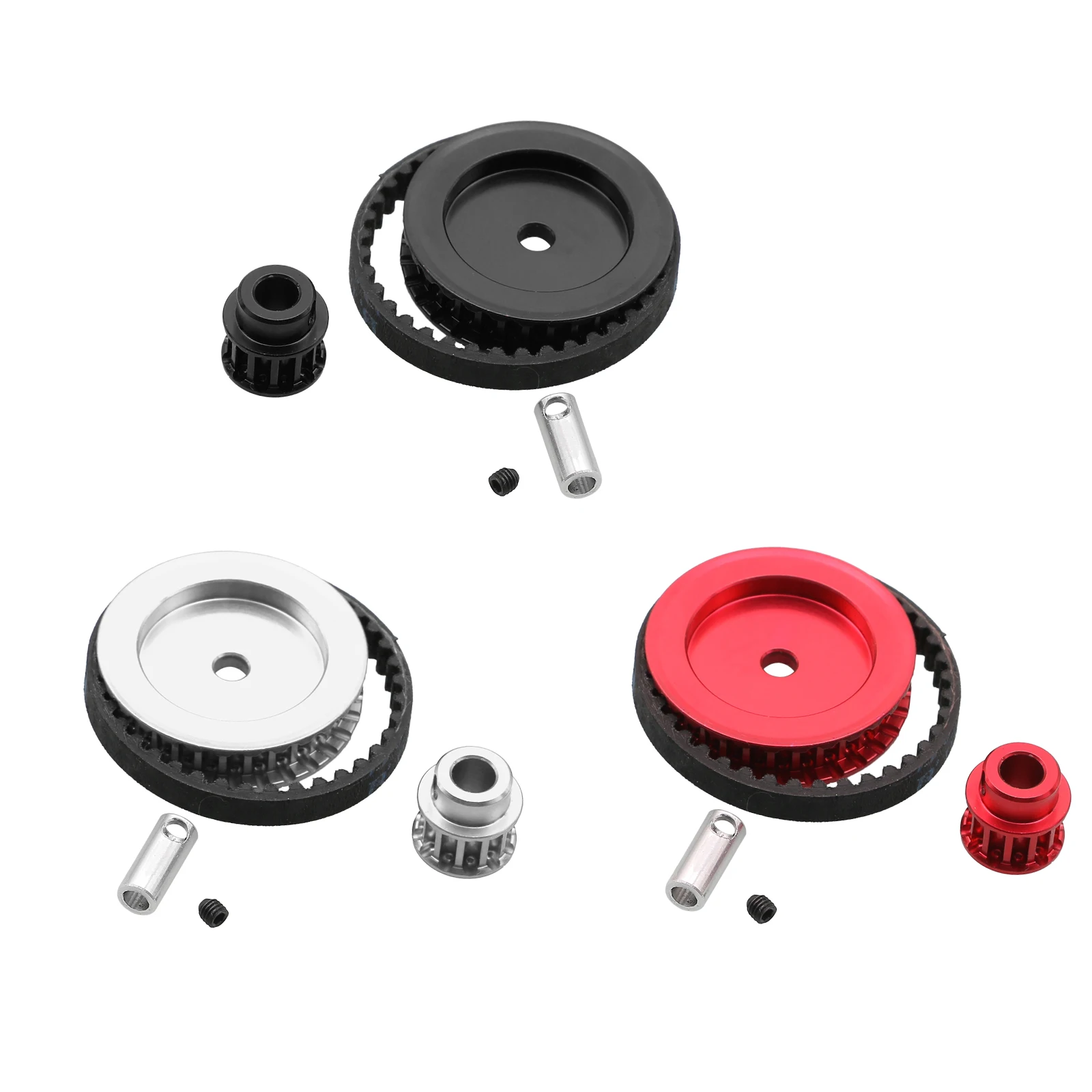 Sistema De Transmisión Por Correa 12T/30T Para Traxxas TRX4/TRX6 RC – Polea De Metal, Sin Ruido, Fácil Instalación