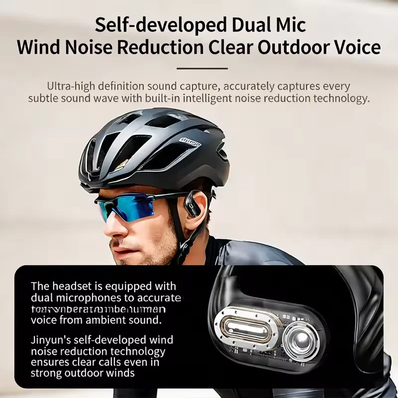 Cuffie Wireless Bluetooth 5.4 all'Ingrosso, Auricolari True Wireless con Microfono, Controllo a Pulsante, Riduzione del Rumore, Ganci per Orecchie, Impermeabili - immagine 5