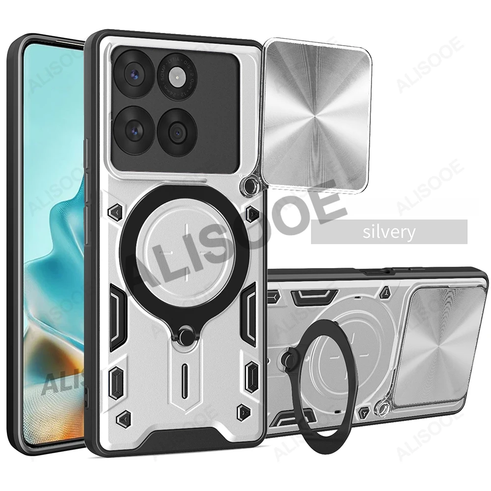 Slide Camera Protective Case with Ring Stand for Enhanced Shock Absorption