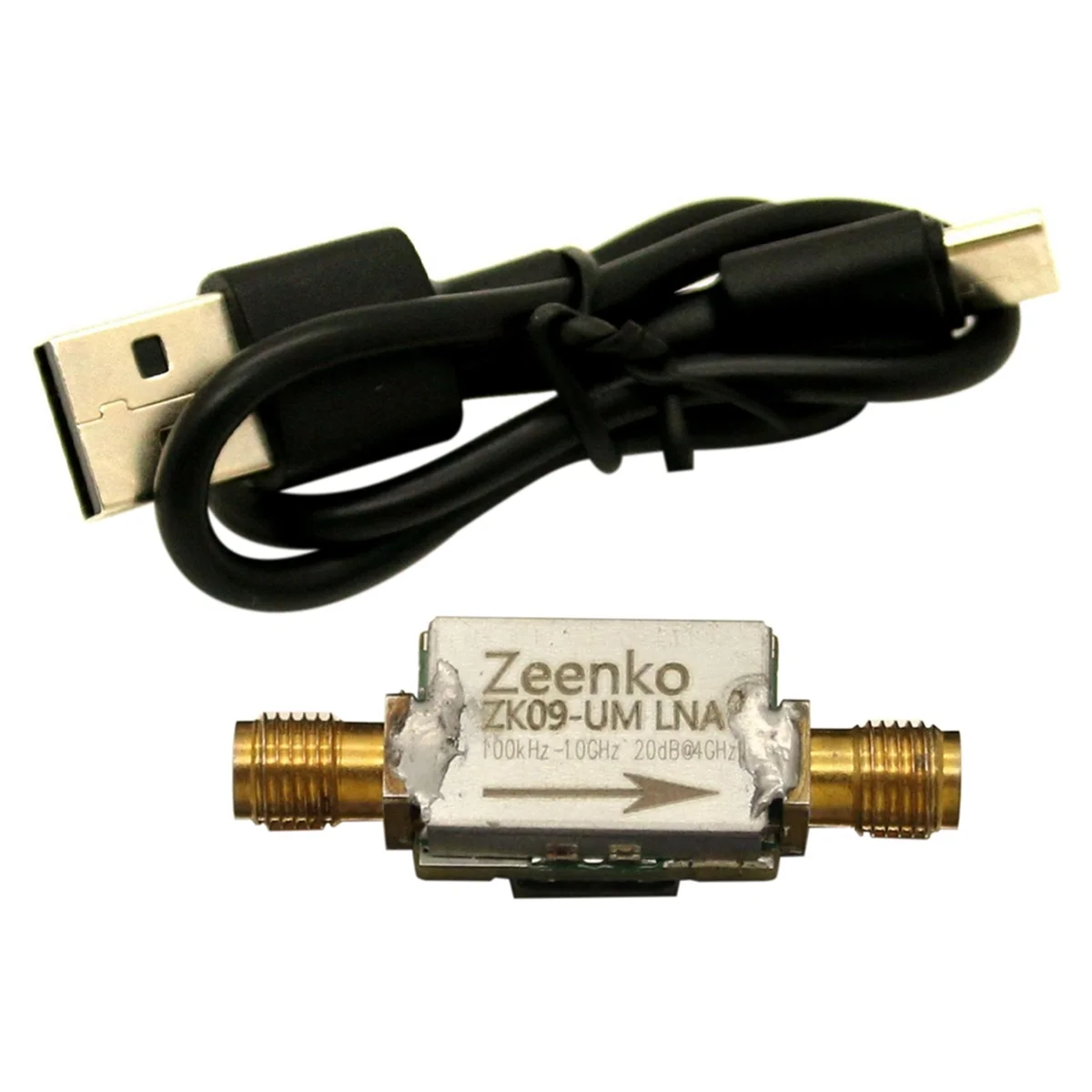 [재고] UM 시리즈 저잡음 증폭기 USB Type-C 인터페이스 20dB 고이득 LNA 전력 프리앰프 모듈 ZK09-UM
