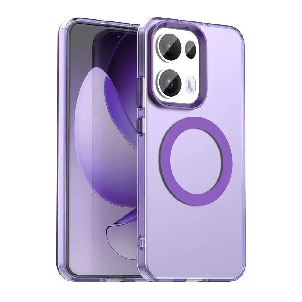 Magnetic Wireless Charging Matte Case - Shockproof Acrylic Cover