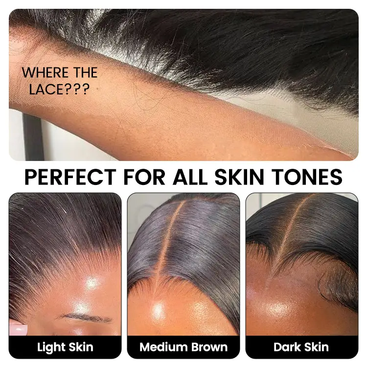 Straight Lace Front Wig Full Lace Human Hair Wigs For Women Human Hair 44 Inch 13x6 Bone Straight Human Hair Hd Lace Frontal Wig - Image 5