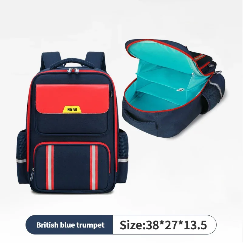 thumbnail image 1 of Mochila escolar para niños Alumnos de primaria de tercero a sexto grado Mochilas de columna para reducir la carga Gran capacidad, 1 of 5