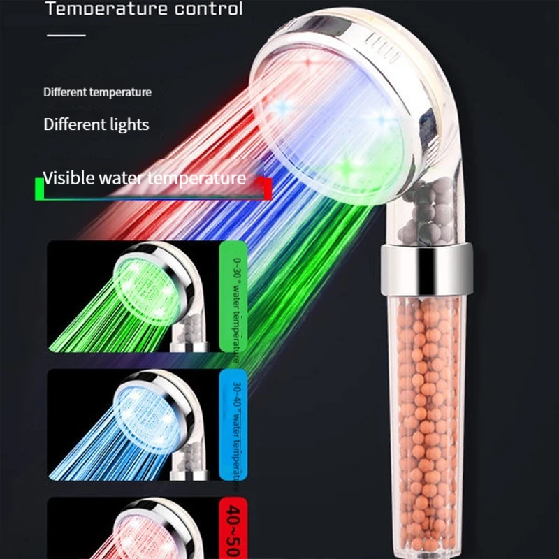 FilteredShowerHeadwithHandheldHighPressureNewSevencolor