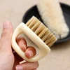 1Pcs Men's Beard Ring Brush Design Horse Bristle Men Shaving Brush Portable Barber Beard Brushes Salon Face Cleaning Razor Brush 2