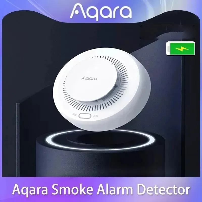 Aqara Smoke Detector Sensor Fire Alarm Monitor Zigbee 3.0 Sound Alert Home Security Work With Xiaomi Mijia Home APP Homekit