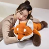 40/55/65 Kawaii Fox Little Raccoon Plush Pillow Limbs Increase Weight Soft Fox Plush Doll Sofa Decorate Holiday Gifts 3