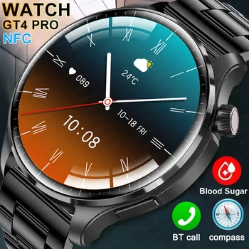 2024 AMOLED 360*360 화면, BT 통화, GPS 추적, 심박수 혈당, IP68 방수 스마트워치, 화웨이 삼성
