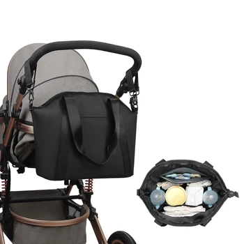 Borsa per mamma a mano con una spalla, custodia per forniture da viaggio per bambini, borsa per mamma impermeabile 1