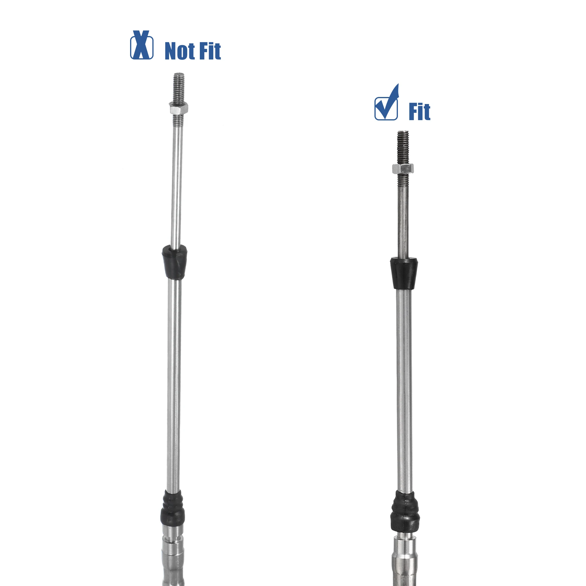 1/2pcs 10ft-24ft Marine Throttle Cable 3300/33C Throttle Shift Remote Engine Boat Motor Control Cable Universal marine accessories marine hardware