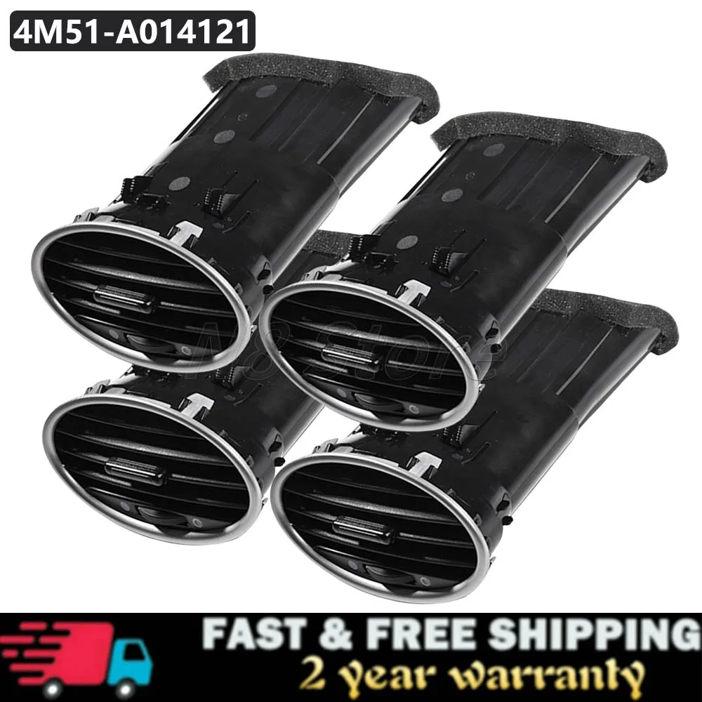 Decorazione Aria Condizionata Ford Focus 2 2005-2013 - Cerchi Argento Per Bocchette - Foto 2