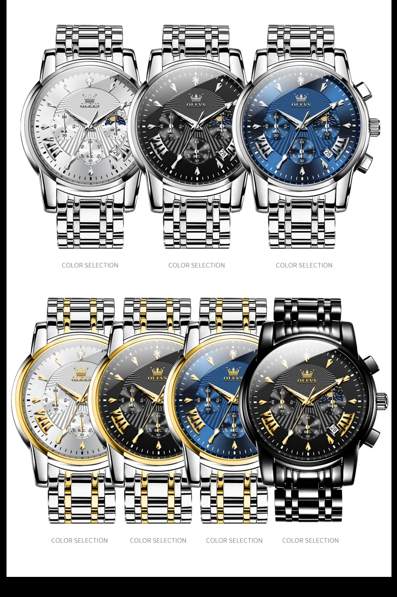 OLEVS Orologio chiusura sicura