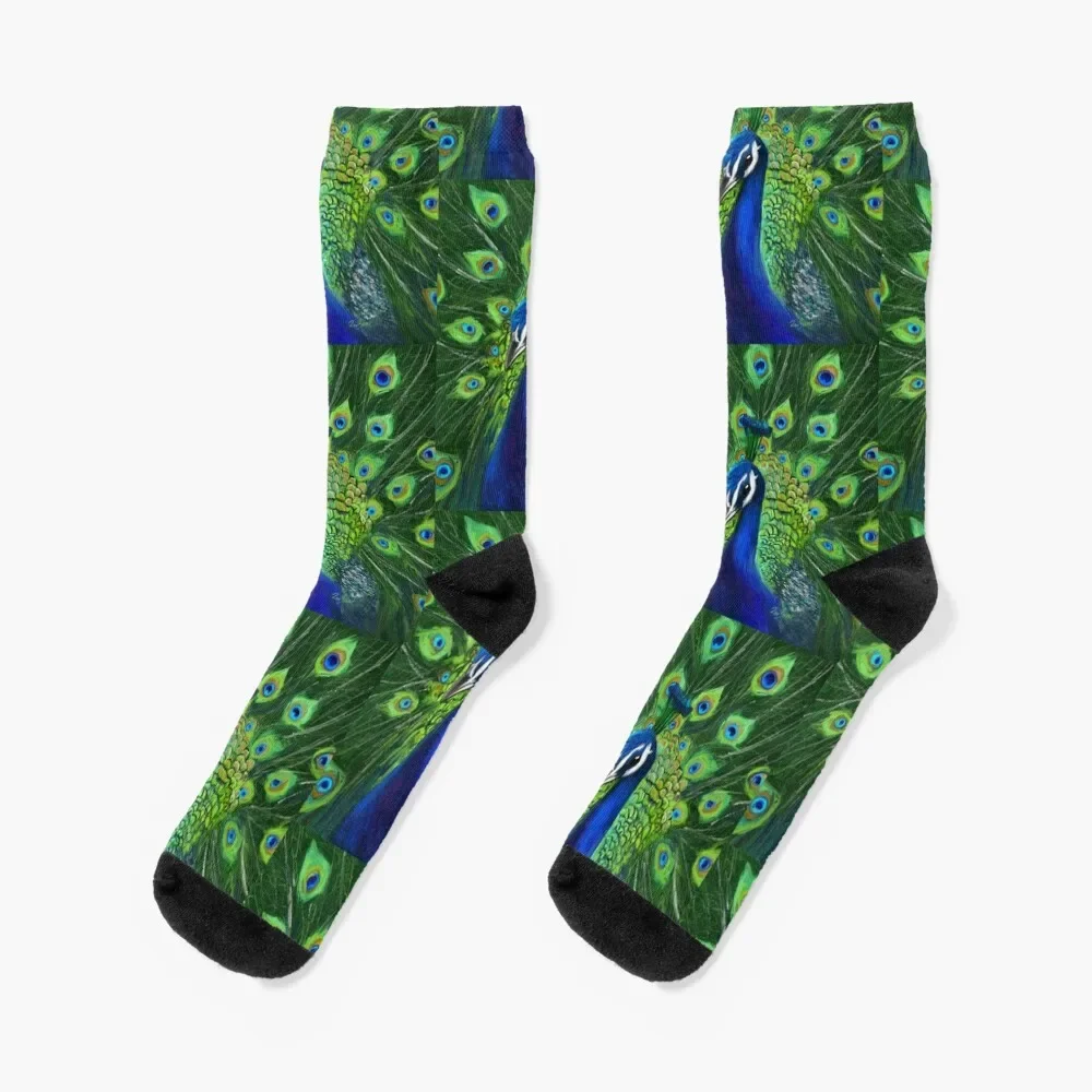 

Peacock Socks custom christmass gift Socks Women Men's