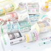 5roll/set Cute Colorful Basis Decoration Tape Planner Handbook DIY Scrapbooking Journal Collage Material Washi Tape 1