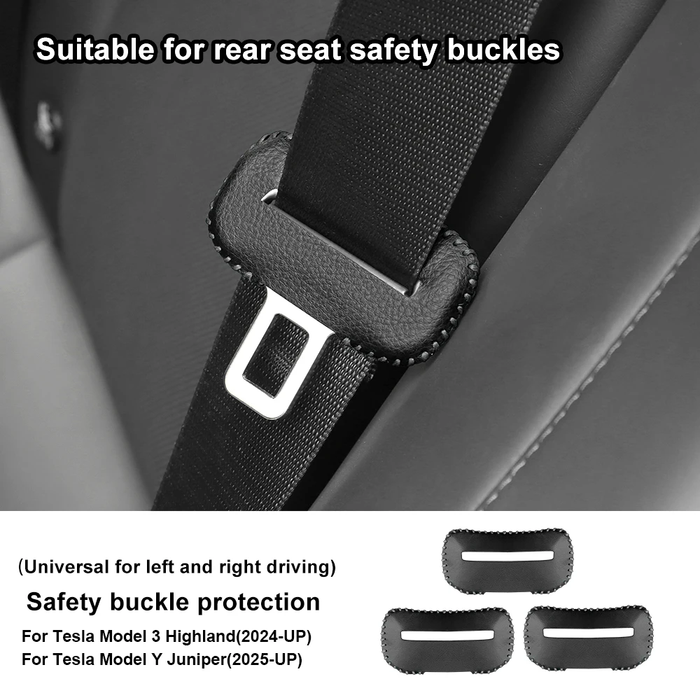 Suede Seat Belt Buckle Protector Covers - Premium Car Accessories