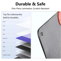 Panneau solaire portable pliable ETFE monocristallin, chargeur solaire étanche avec support réglable pour station d'alimentation, camping, camping-car, alimentation de secours hors réseau en cas d'urgence. 7