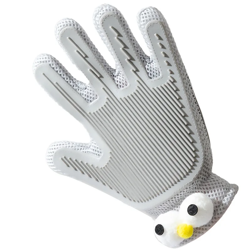 Cat Massager 1pc Dogs Grooming Glove Silicone Fabric Cats Brush Comb Shedding Hair Gloves Dogs Bath Cleaning Supplies Pet Combs