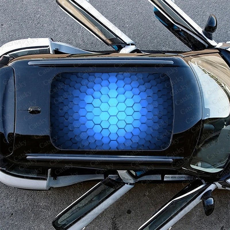 Pellicola Adesiva Nido D'ape Per Luci Auto - 2 Pezzi Nero Carbonio, 48x30cm, Effetto Stile - Foto 3